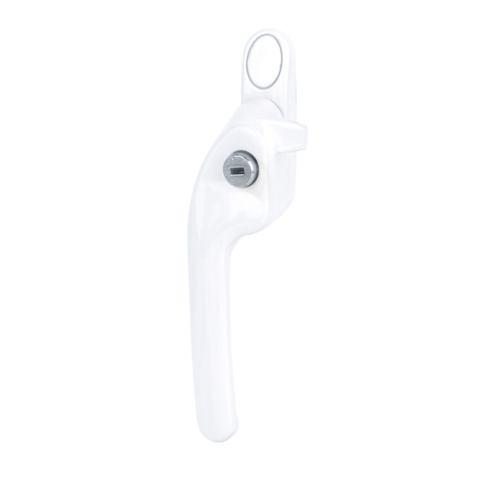 Timber Series Guru Cranked Locking Window Fastener - White (Left Hand)